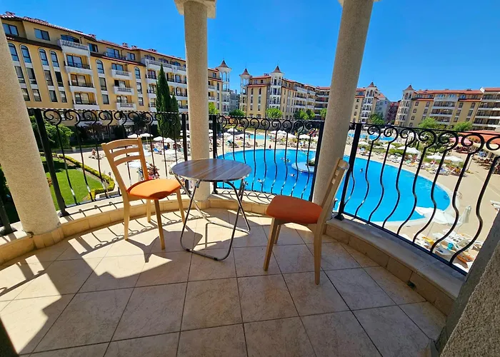 公寓 Lilou - 3 Pools, Spa, Gym, Playgrounds 阳光海滩